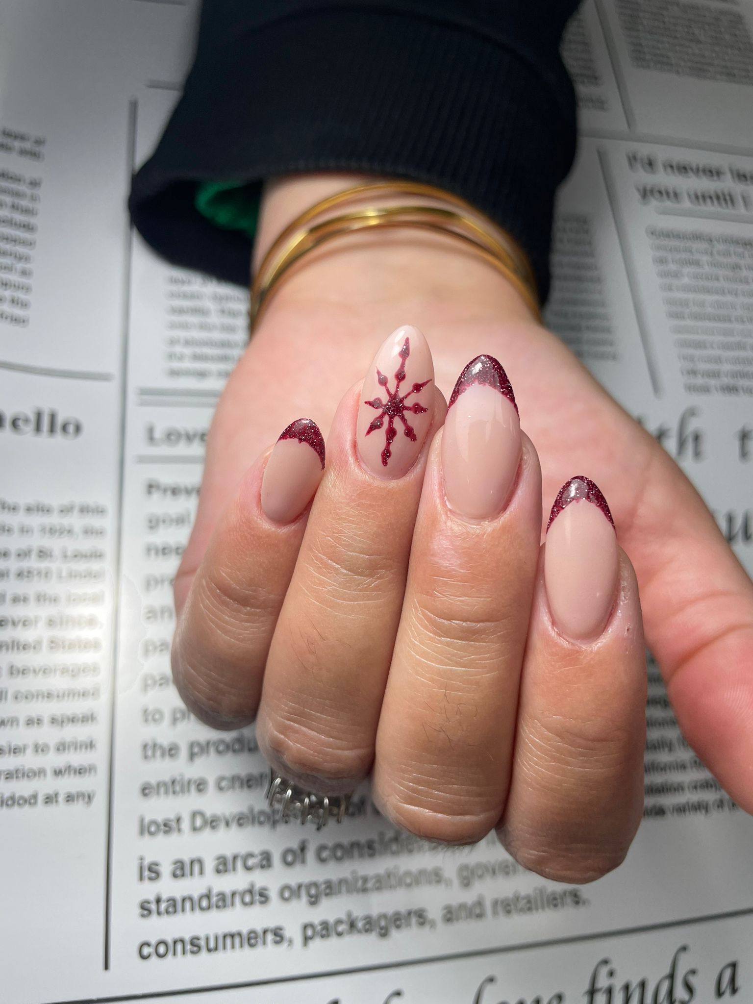 Nail art çalışması 9